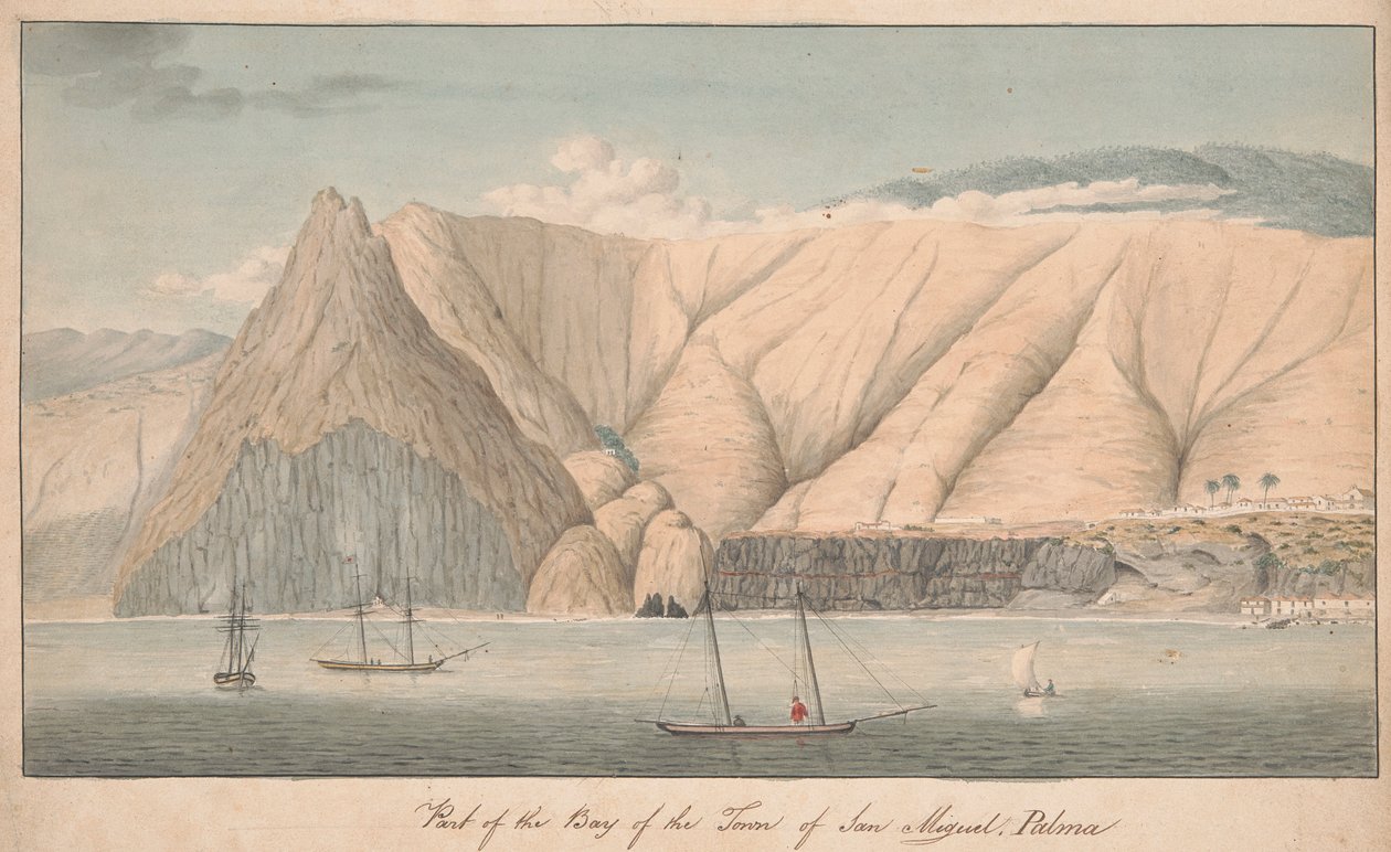 Část zálivu města San Miguel, La Palma od Alfred Diston