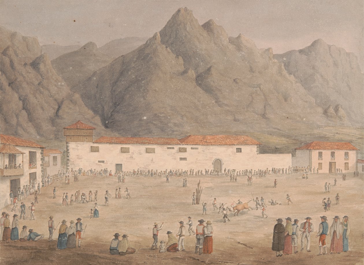 Náměstí ve vesnici Los Silos, Tenerife od Alfred Diston
