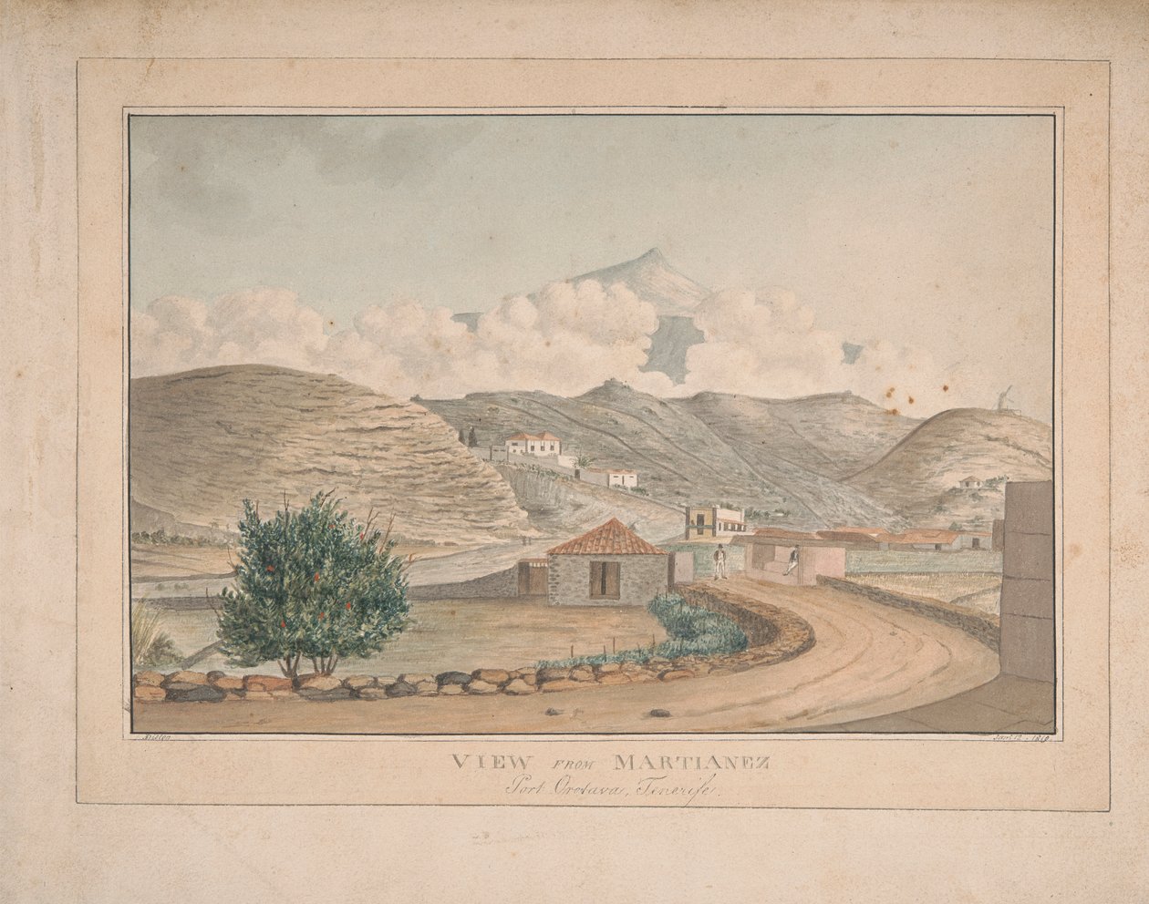 Pohled z Martianez, Port Orotava, Tenerife od Alfred Diston