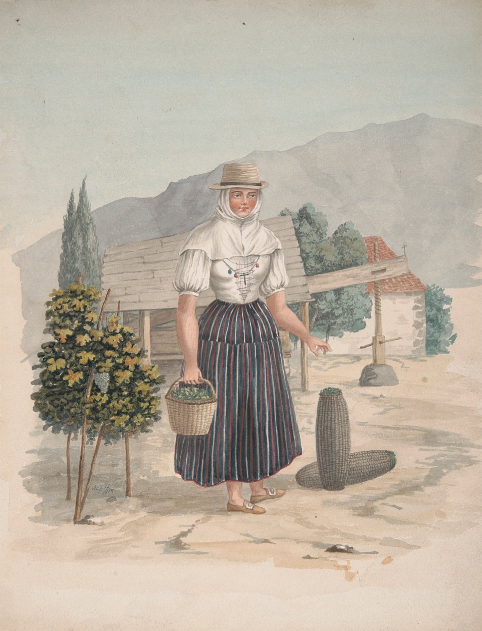 Žena z El Miradero, Tenerife od Alfred Diston