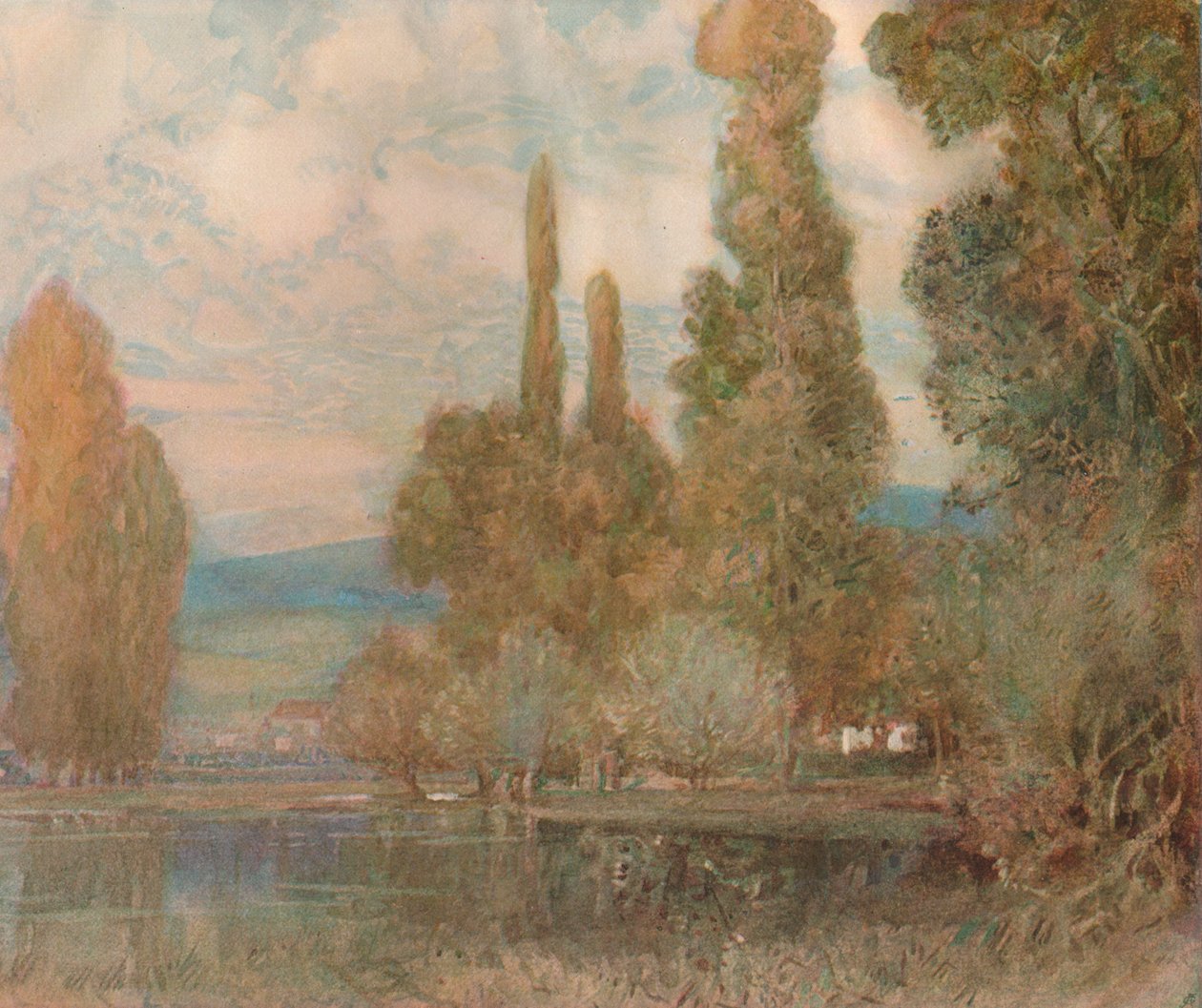 Na okraji jezera, c19. století, 1911 od Alfred East