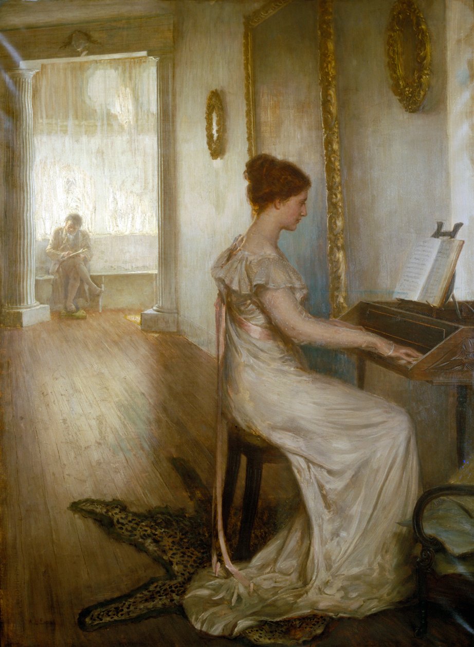 "Beethovenova sonáta", c1868-1918 od Alfred Edward Emslie