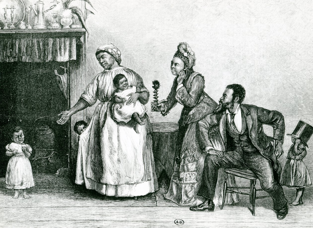 Návštěva tety Chloes, 1877 od Alfred Edward Emslie
