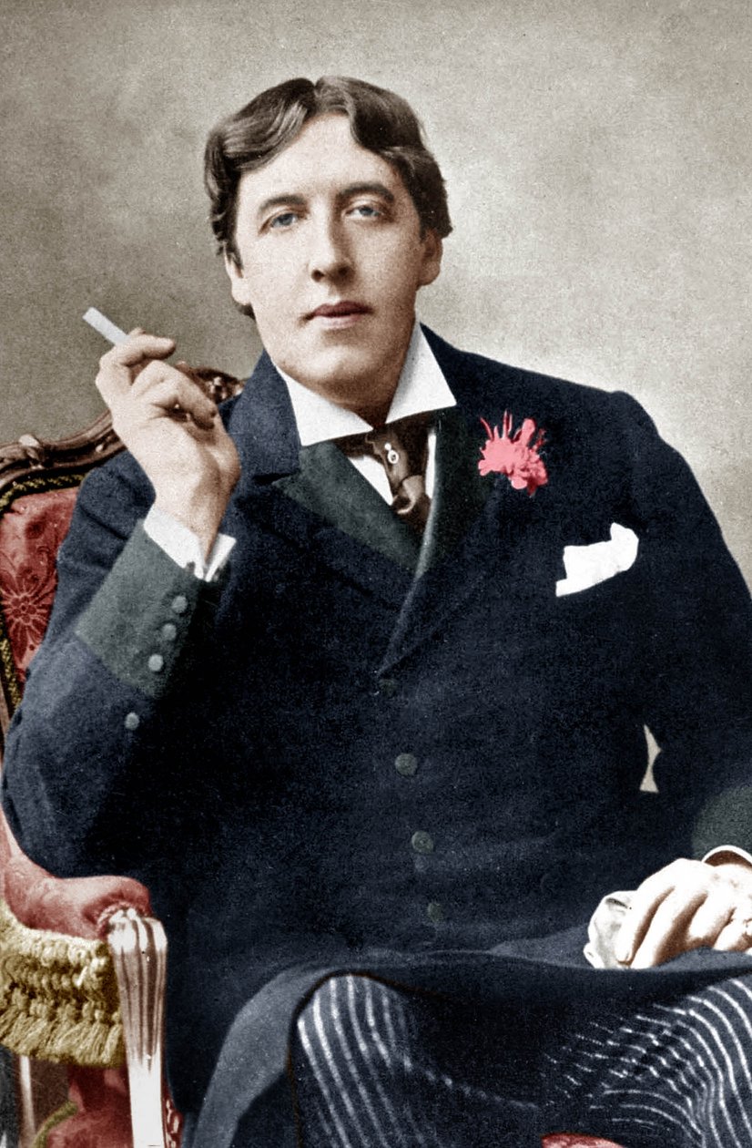 Oscar Wilde, c. 1892 (černobílá fotografie) od Alfred Ellis and Walery