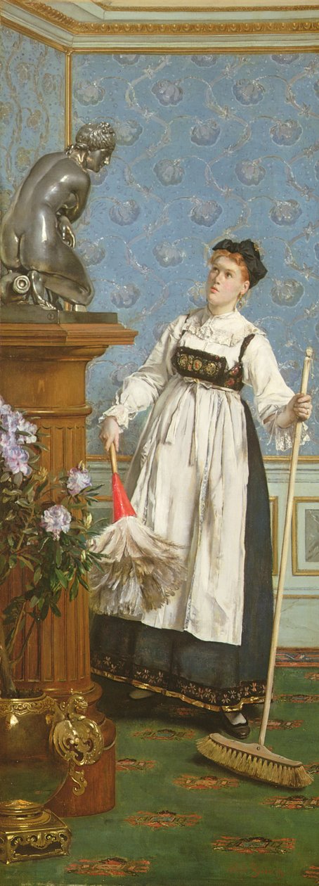 Aspirující znalec od Alfred Emile Stevens