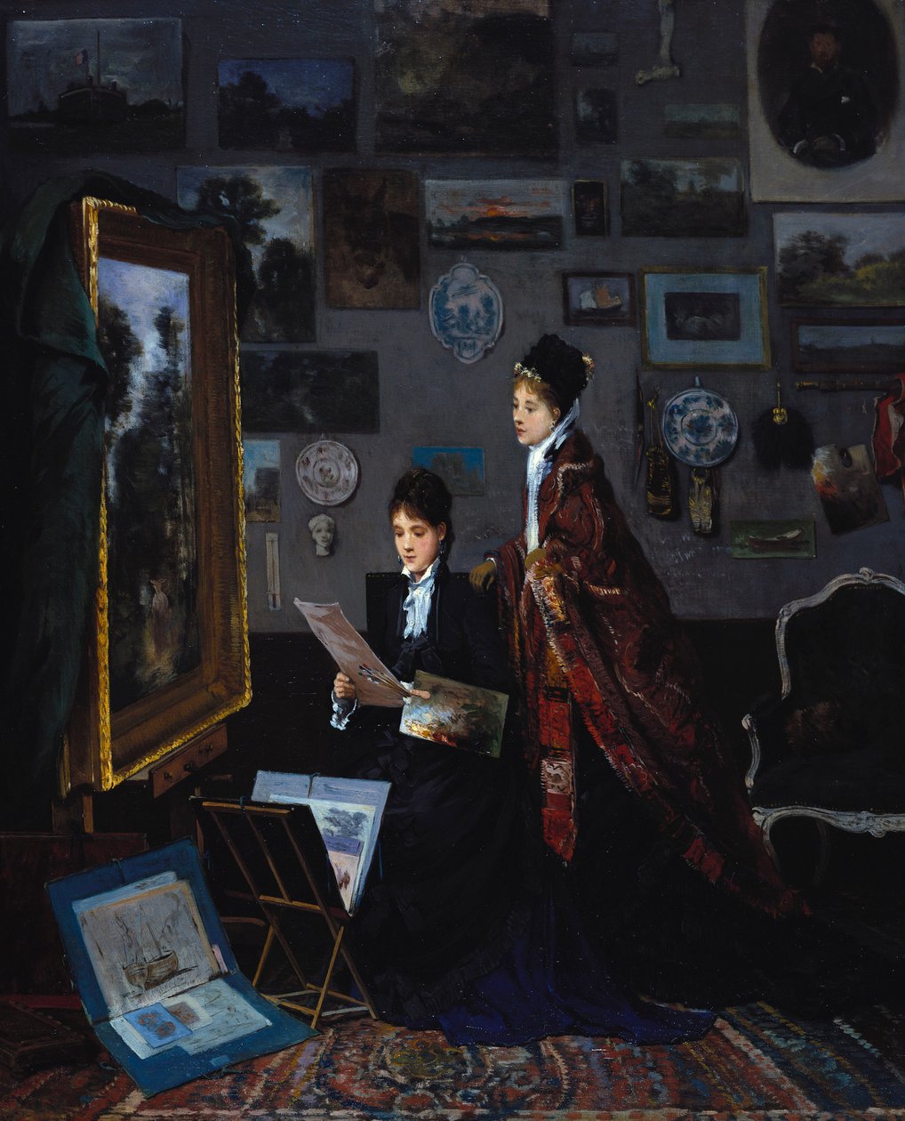 Ve studiu od Alfred Emile Stevens