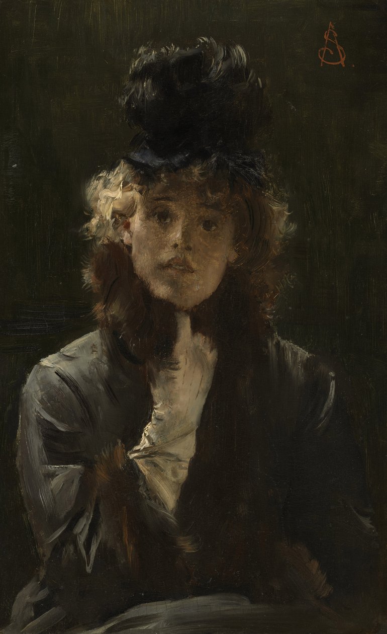 Pařížská sfinga, kolem roku 1880 od Alfred Emile Stevens