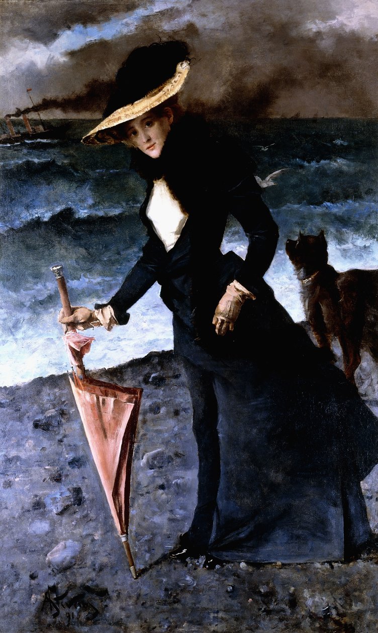 The Gale, 1891 od Alfred Emile Stevens