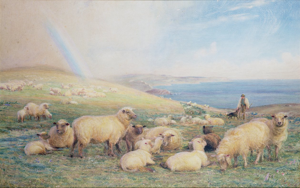 Na jarní stráni, Amberley, 1888 (wc) od Alfred Fitzwalter Grace