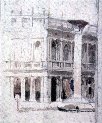Budova v Benátkách, poblíž svatého Marka, 19. století od Alfred Emile Stevens