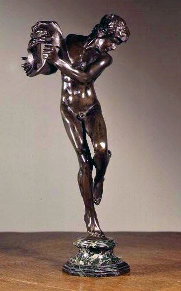 Komedie a tragédie (bronz) od Alfred Gilbert