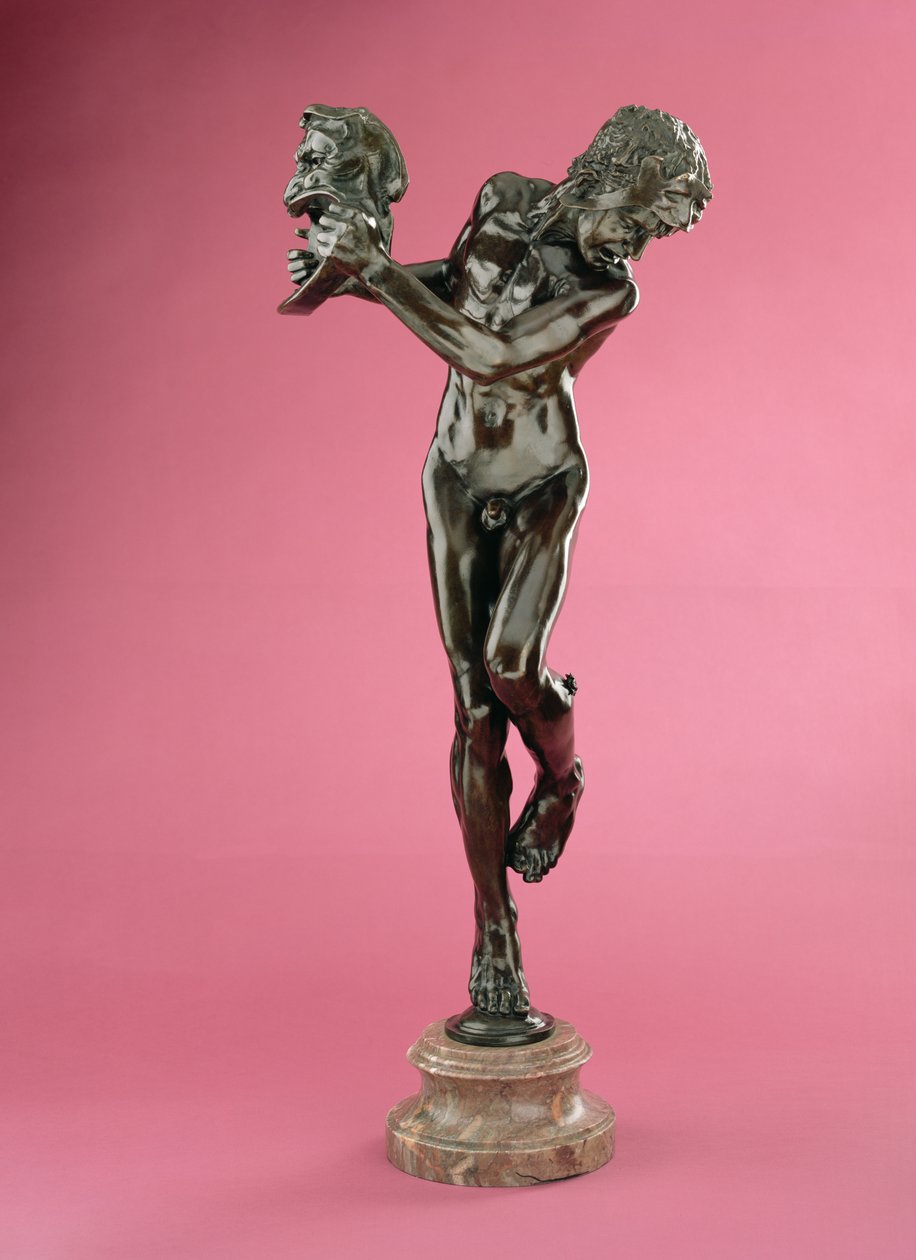 Komedie a tragédie, "Sic Vita", model 1891-92, obsazeno kolem 1902-05 od Alfred Gilbert