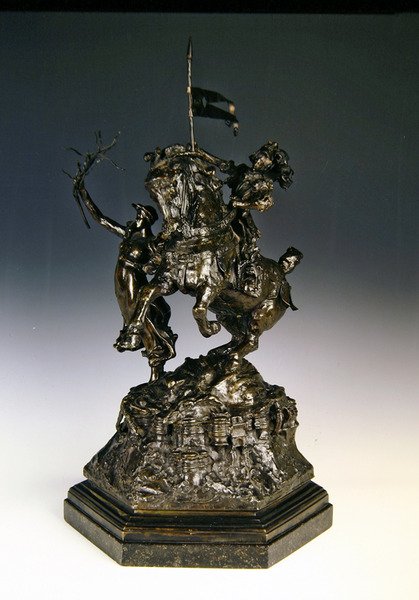 Svatý Jiří a drak, Vítězství v čele (bronz) od Alfred Gilbert