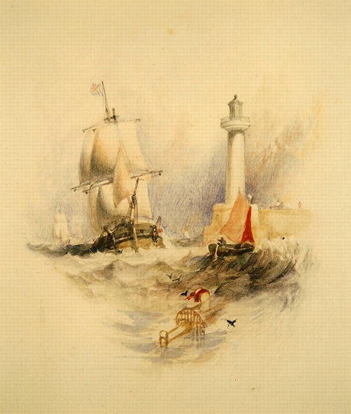 Ramsgate Harbour (akvarel) od Alfred Gomersal Vickers