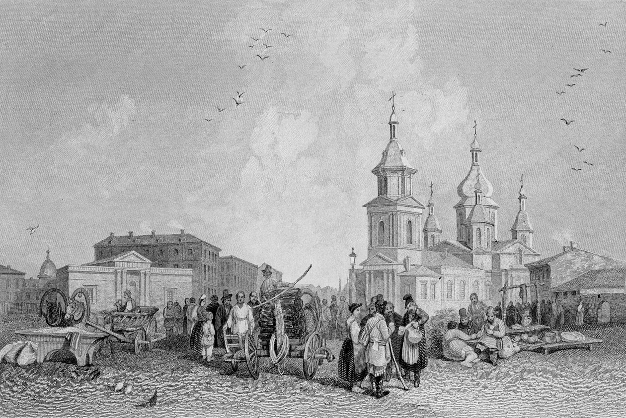 Haymarket, St. Petersburg, vyryl W. Chevalier od Alfred Gomersal Vickers