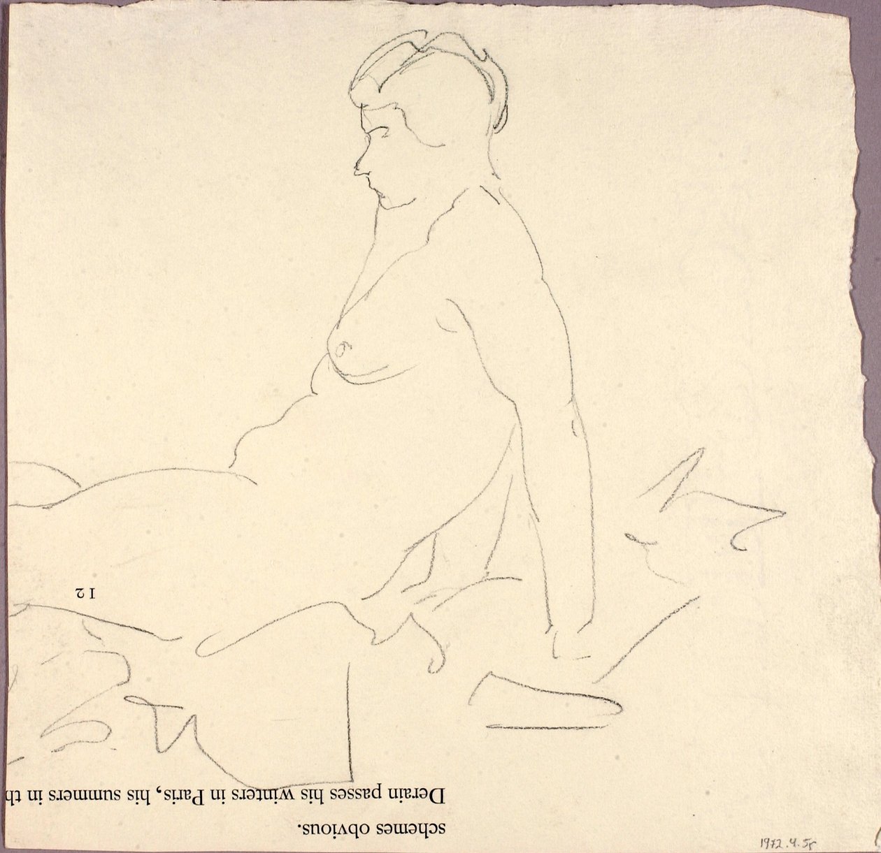 Ležící akt od Alfred H. Maurer