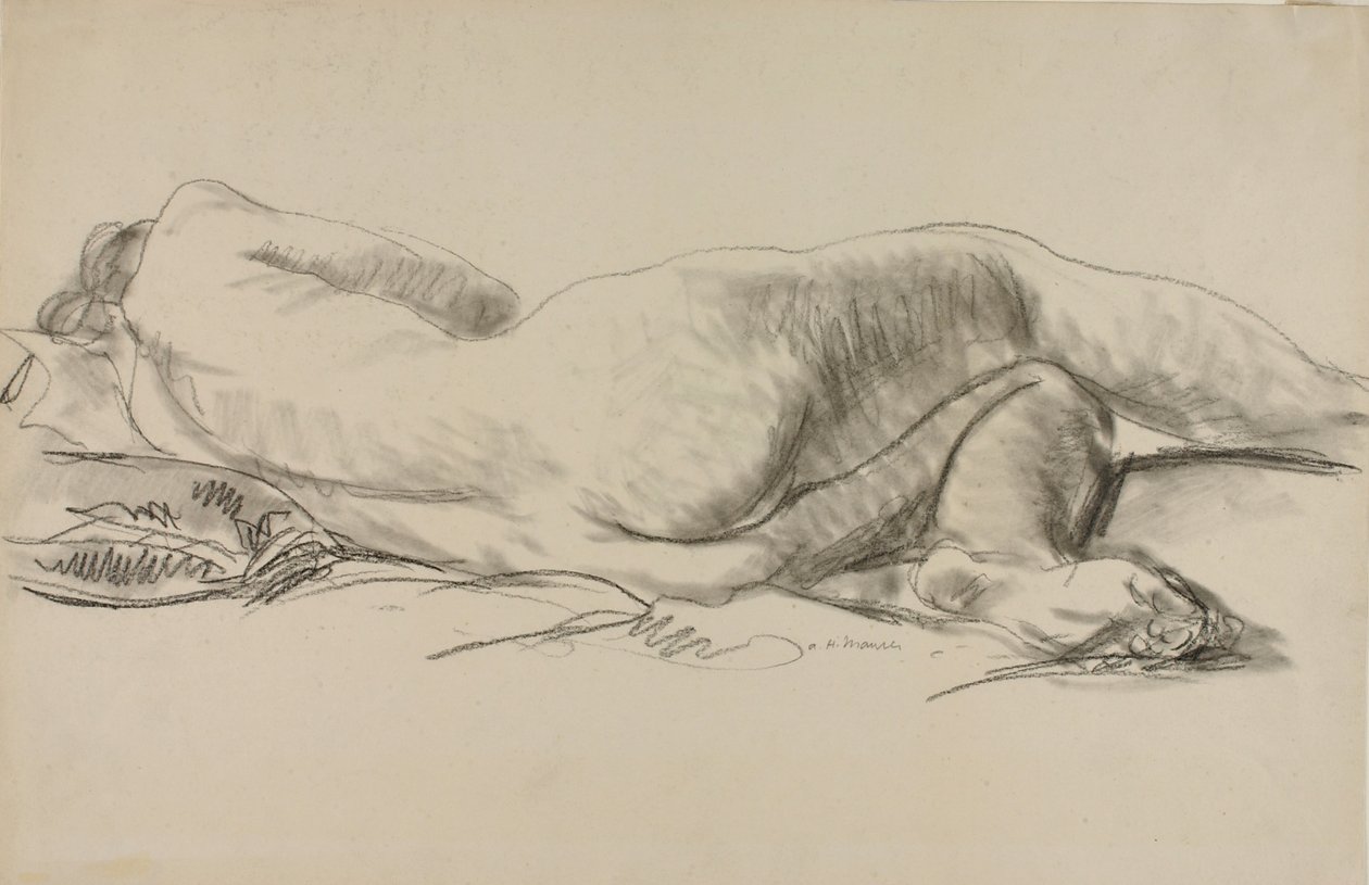 Ležící akt od Alfred H. Maurer