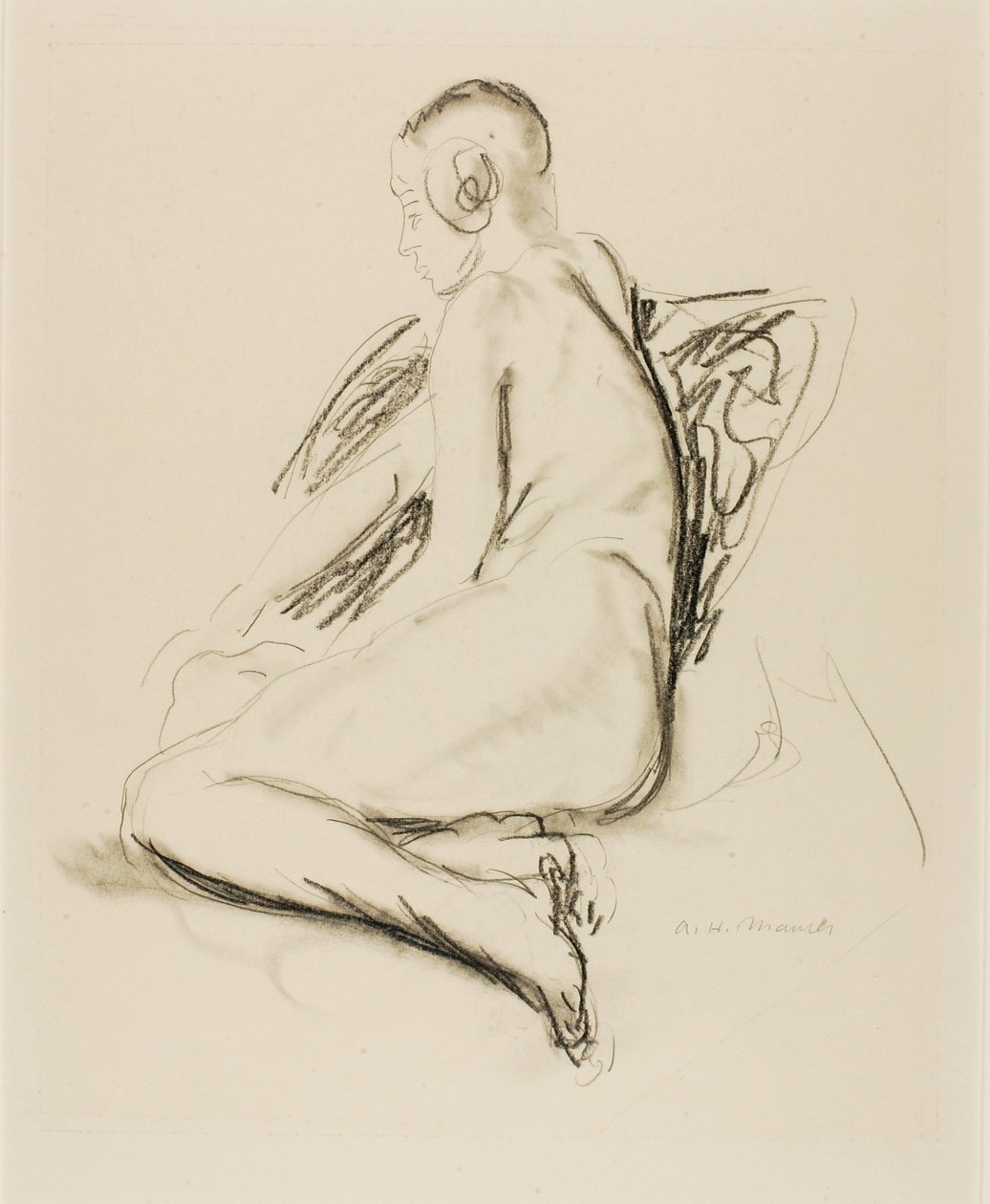 Sedící akt od Alfred H. Maurer