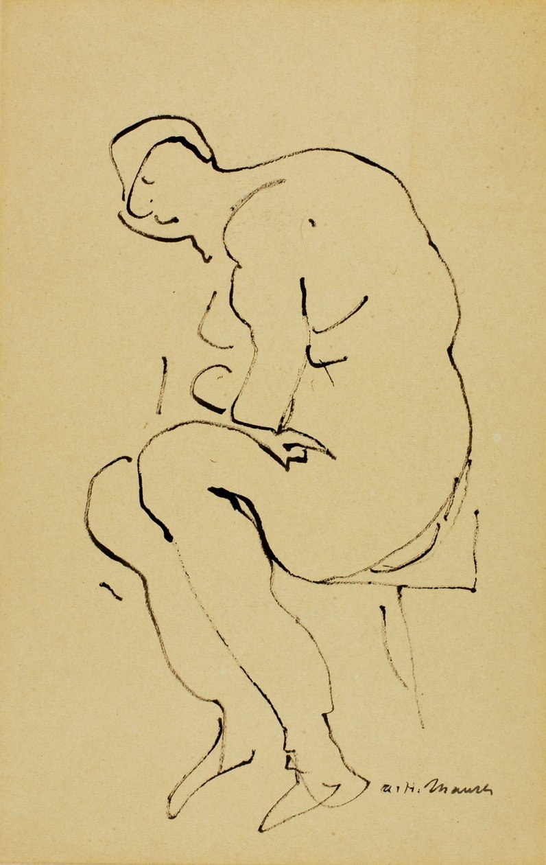 Sedící akt od Alfred H. Maurer