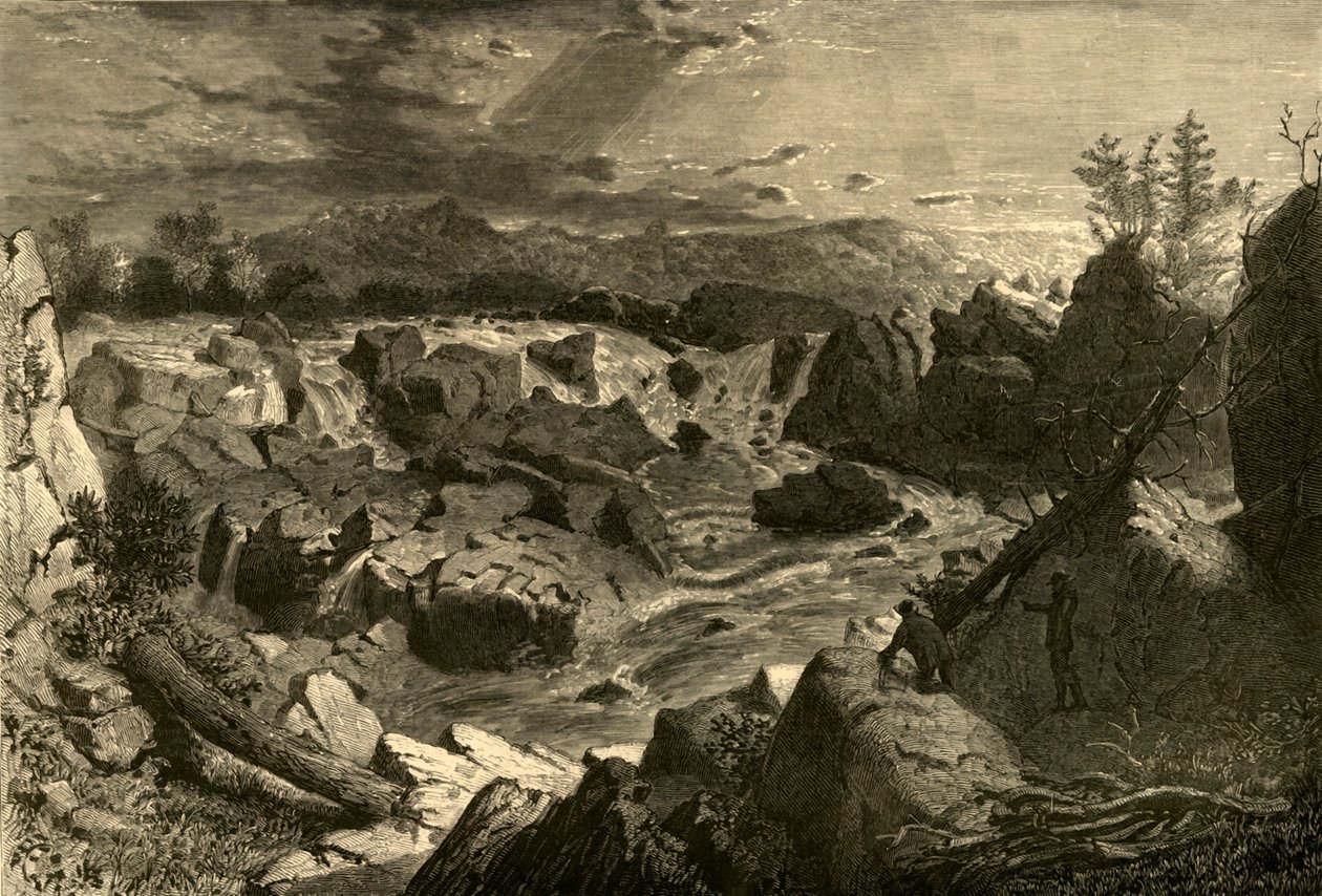 „Velké vodopády Potomac“, 1874. od Alfred Harral