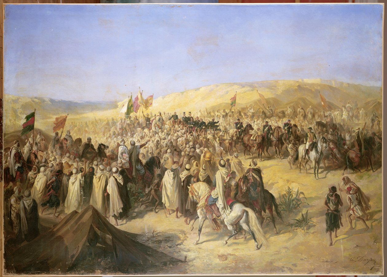 Napoleon III (1808-73) v Alžírsku, 21. května 1865 od Alfred Henri Darjou