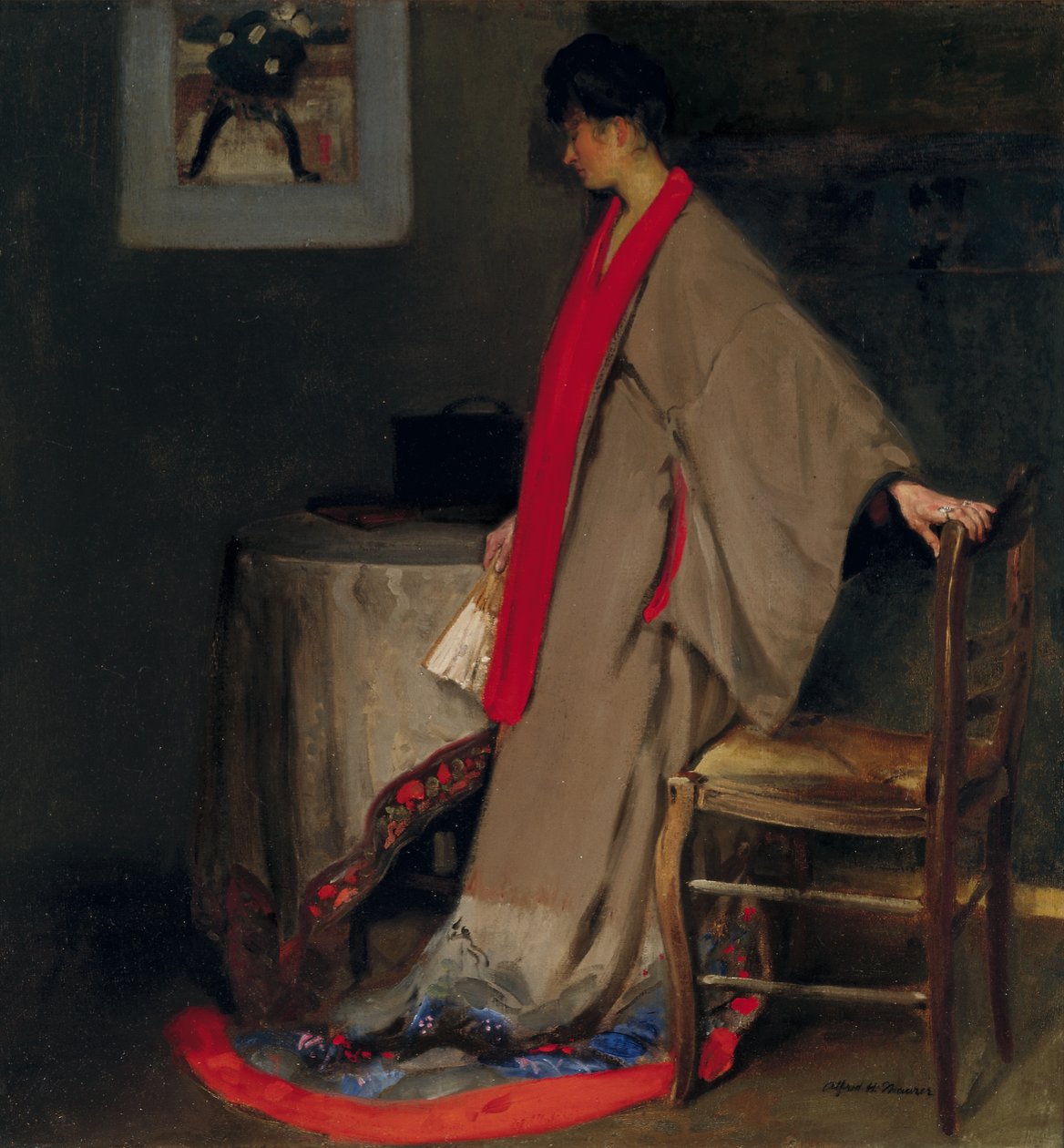 Mladá žena v Kimonu, kolem roku 1901 od Alfred Henry Maurer
