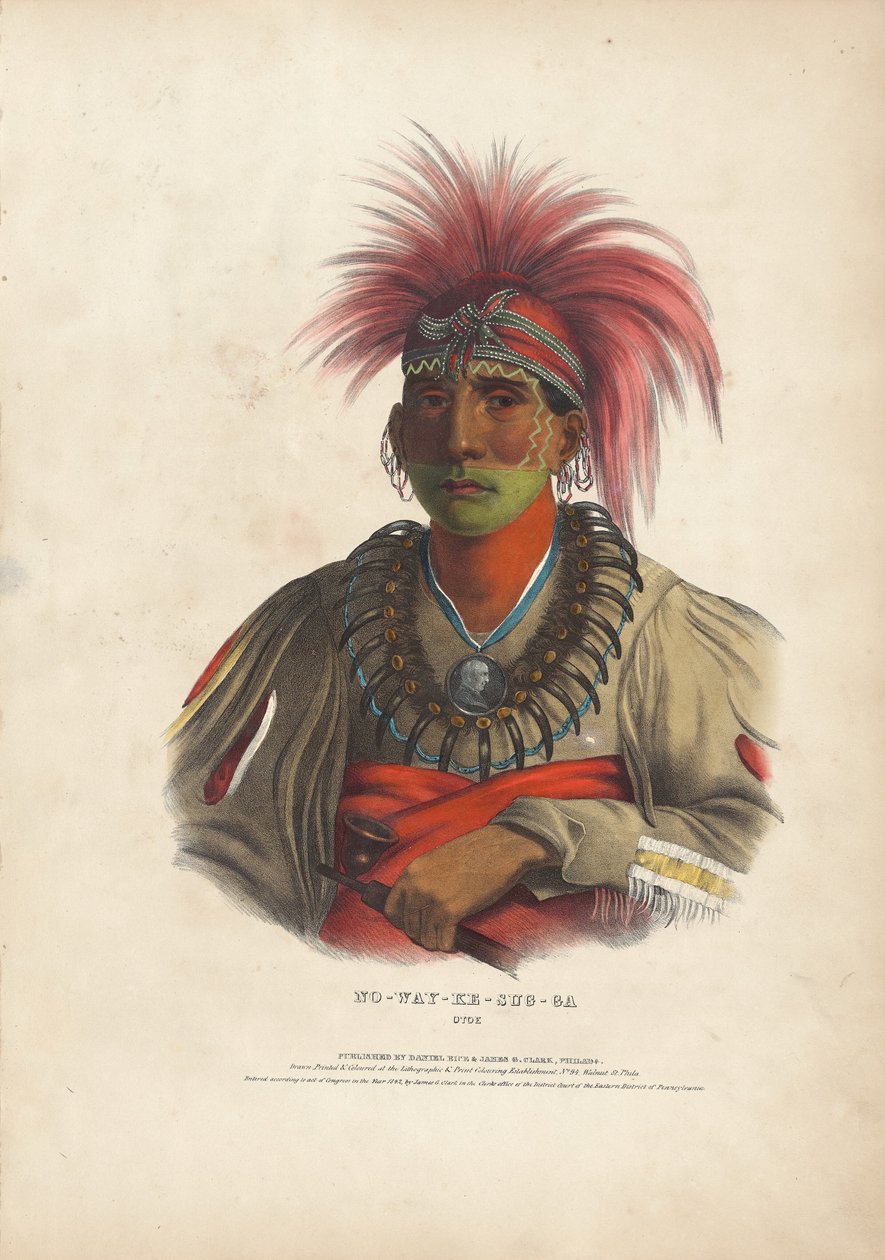 ne y - případ g - ale Otoe od Alfred Hoffy, after Charles Bird King