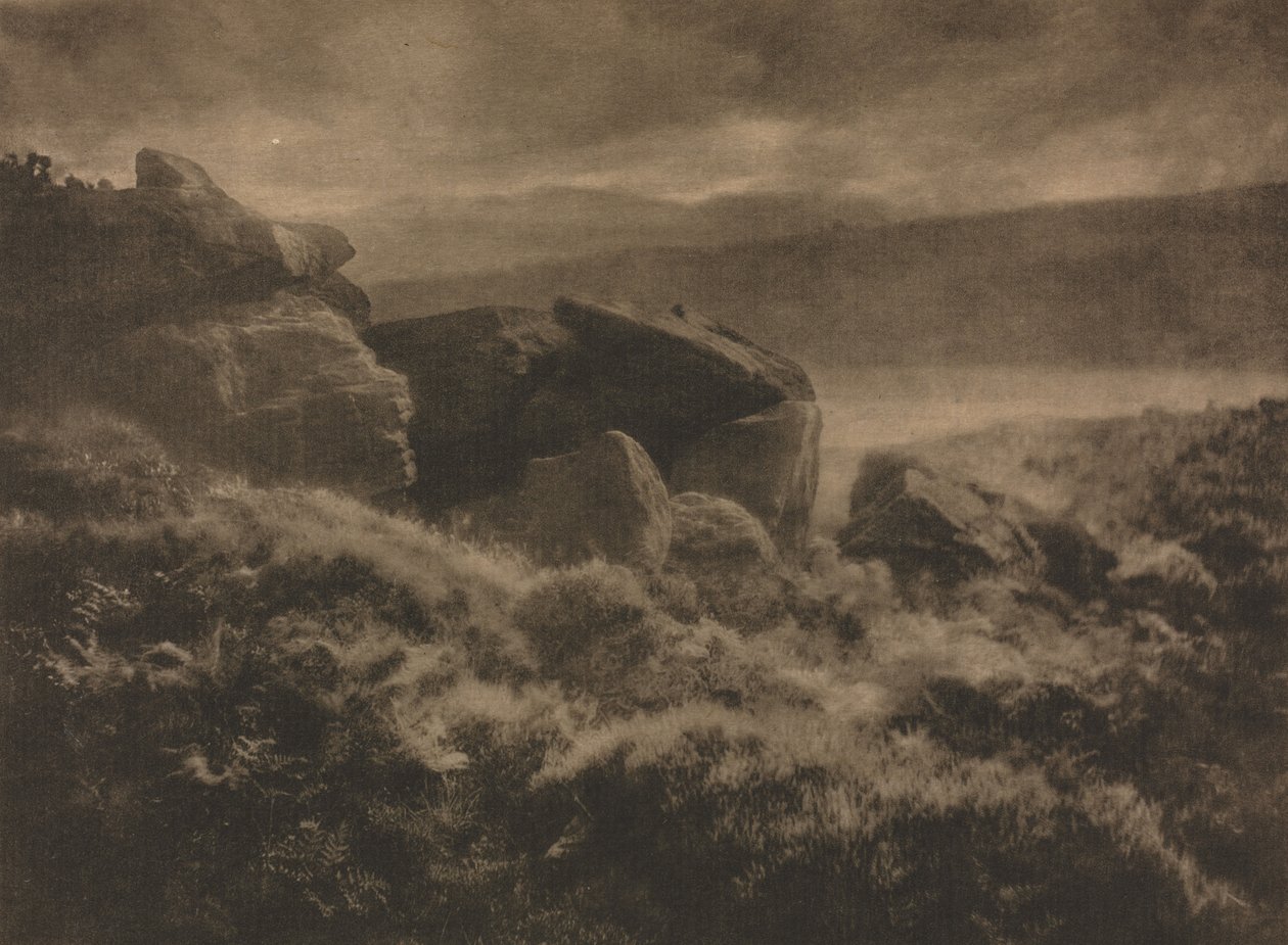 Práce s kamerou: Déšť z kopců, 1905. od Alfred Horsley Hinton