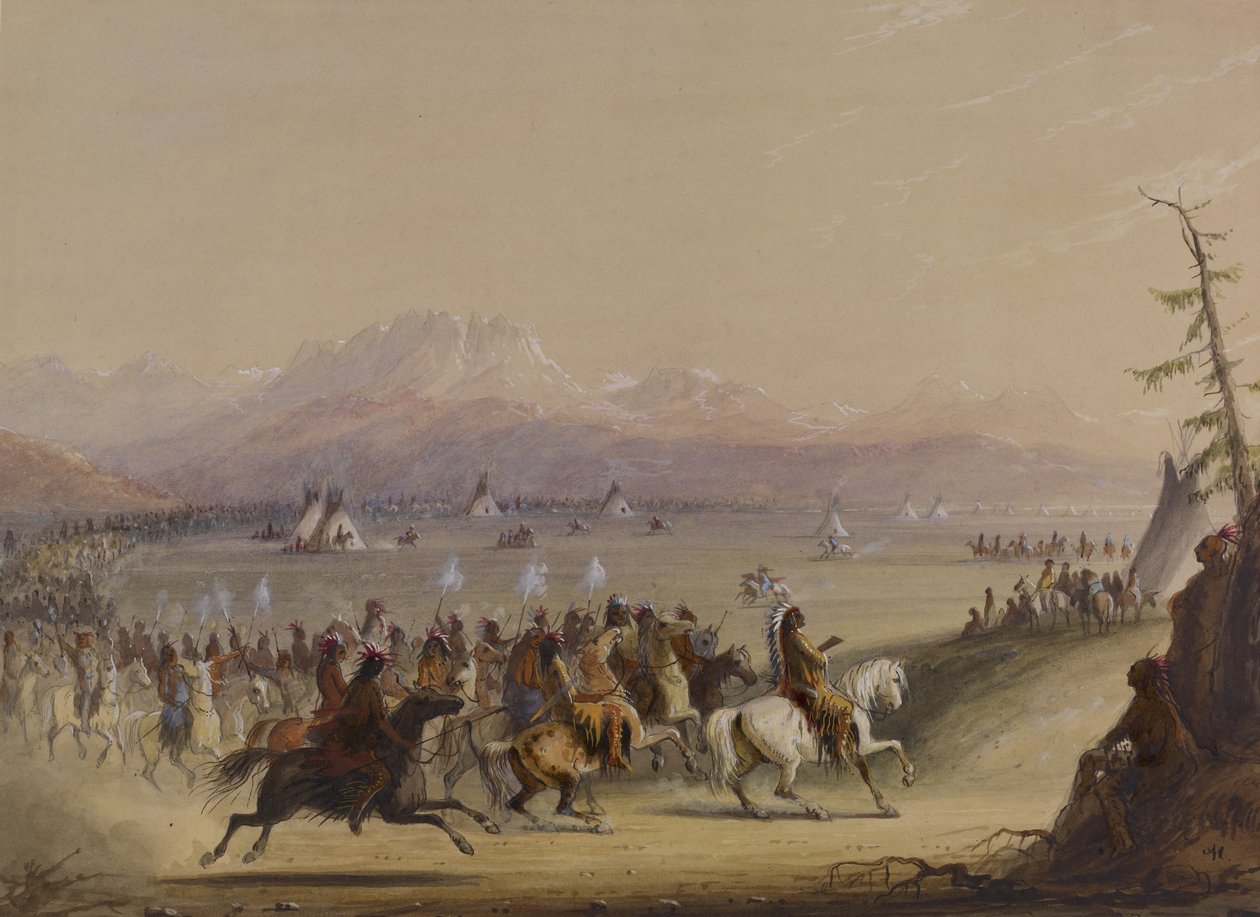 Kavalkáda od Alfred Jacob Miller
