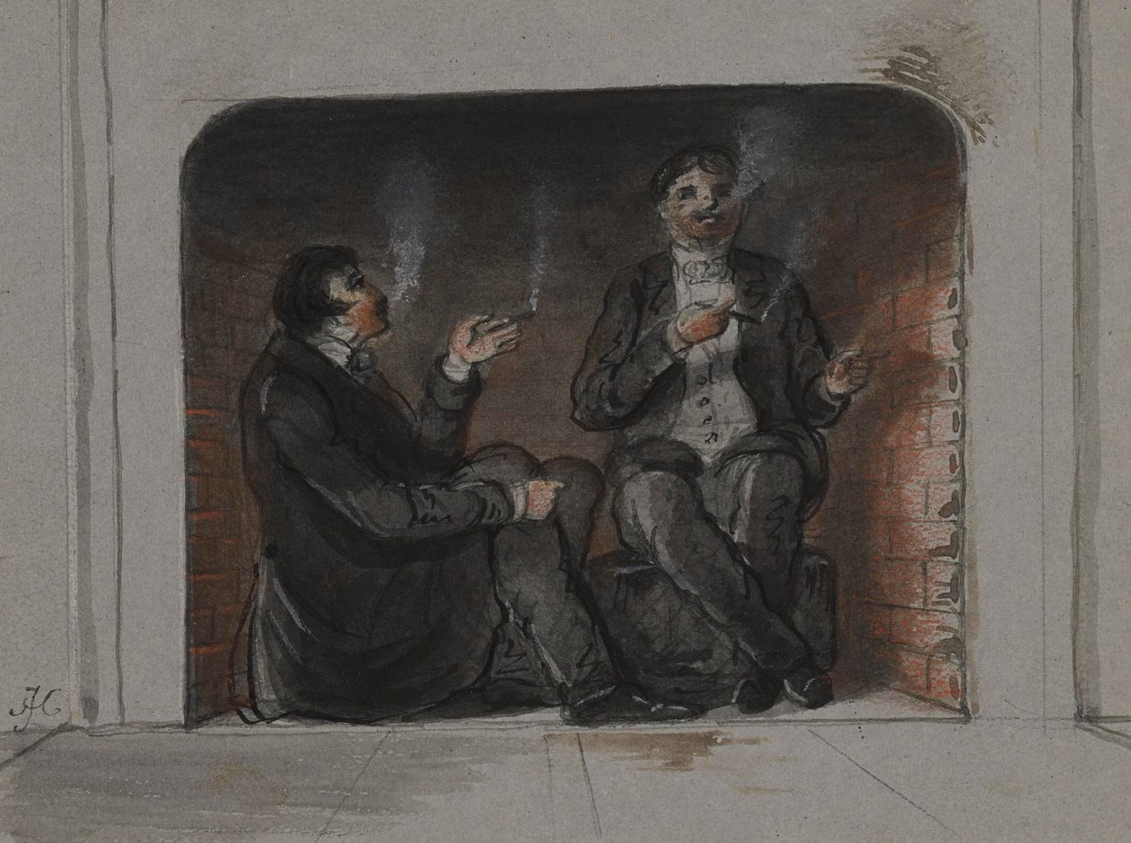 Kuřáci doutníků od Alfred Jacob Miller