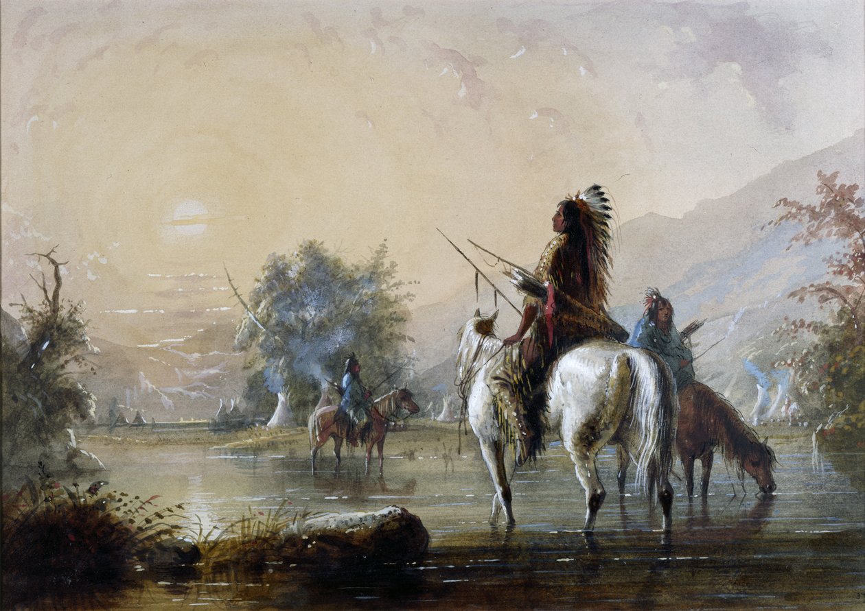 Tábor vran od Alfred Jacob Miller