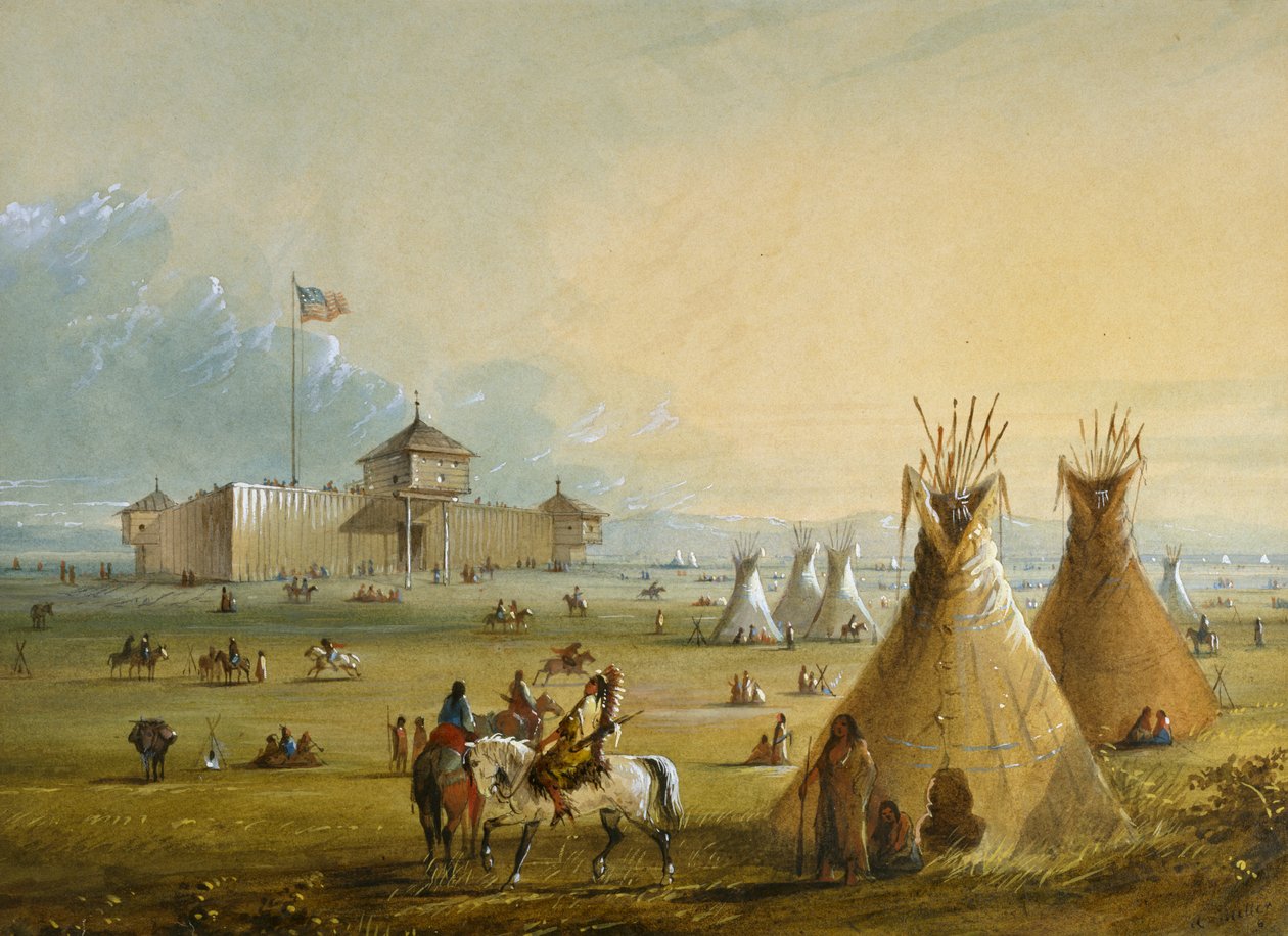 Fort Laramie od Alfred Jacob Miller