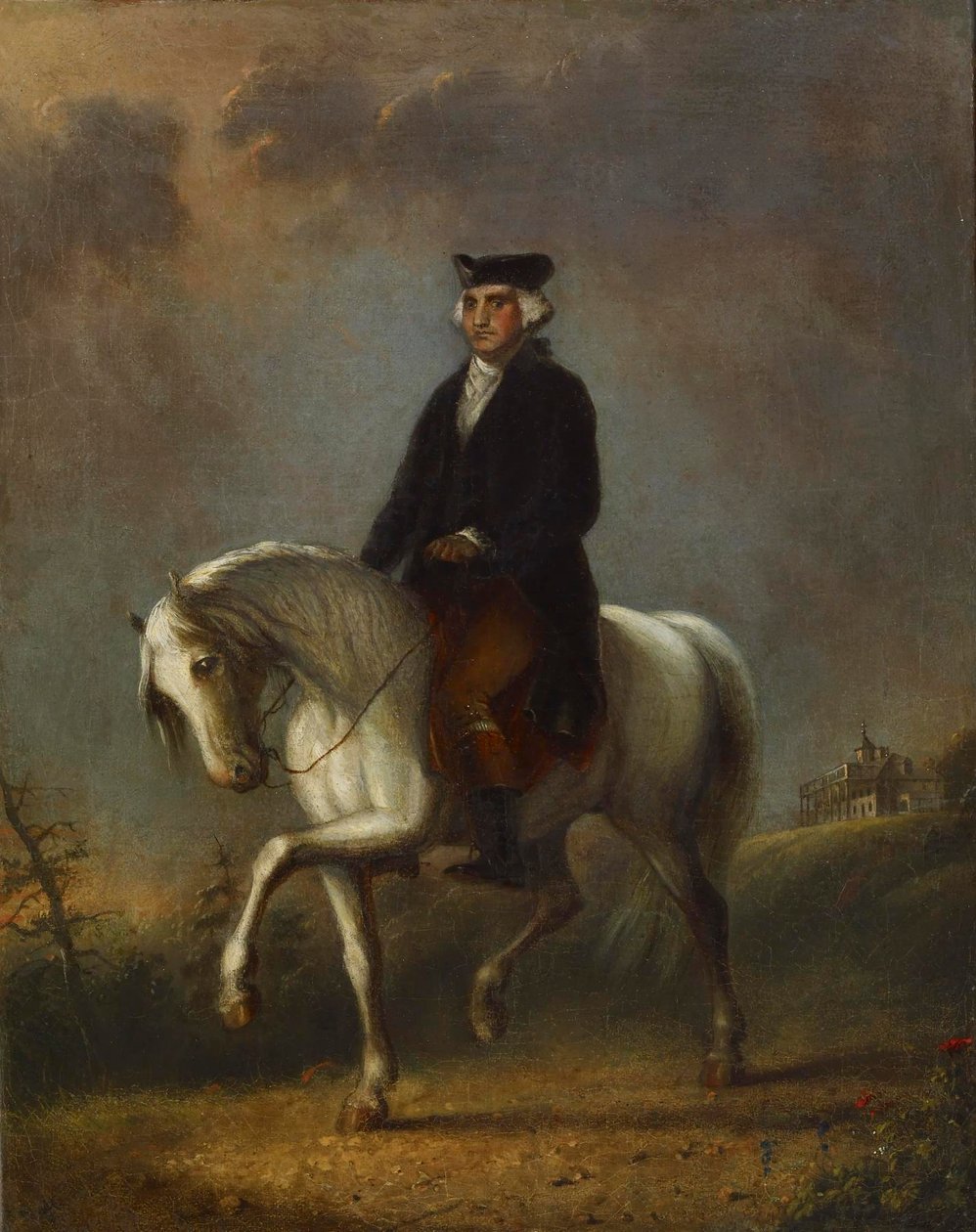 George Washington v Mount Vernonu od Alfred Jacob Miller