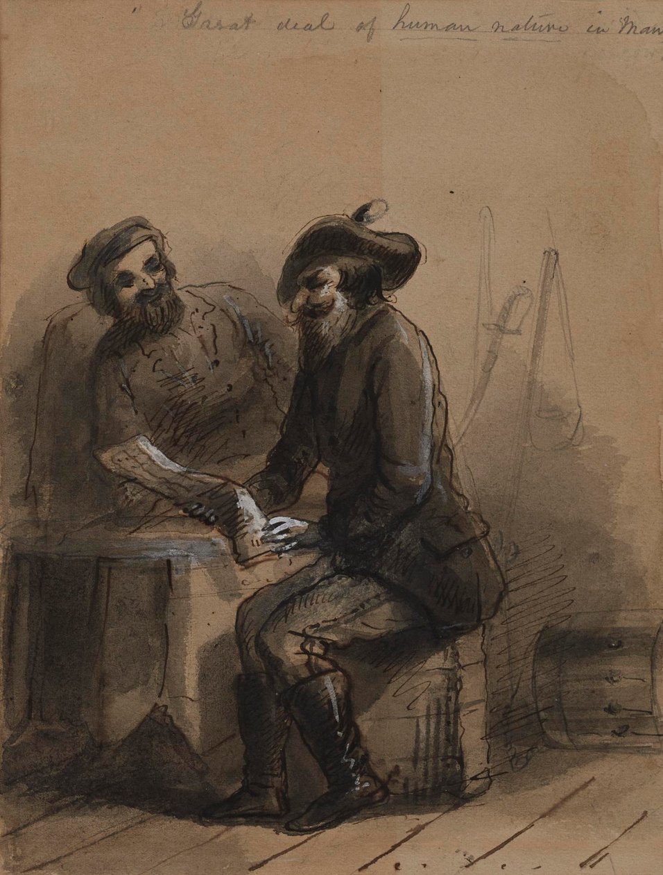 V člověku je hodně z lidské přirozenosti od Alfred Jacob Miller