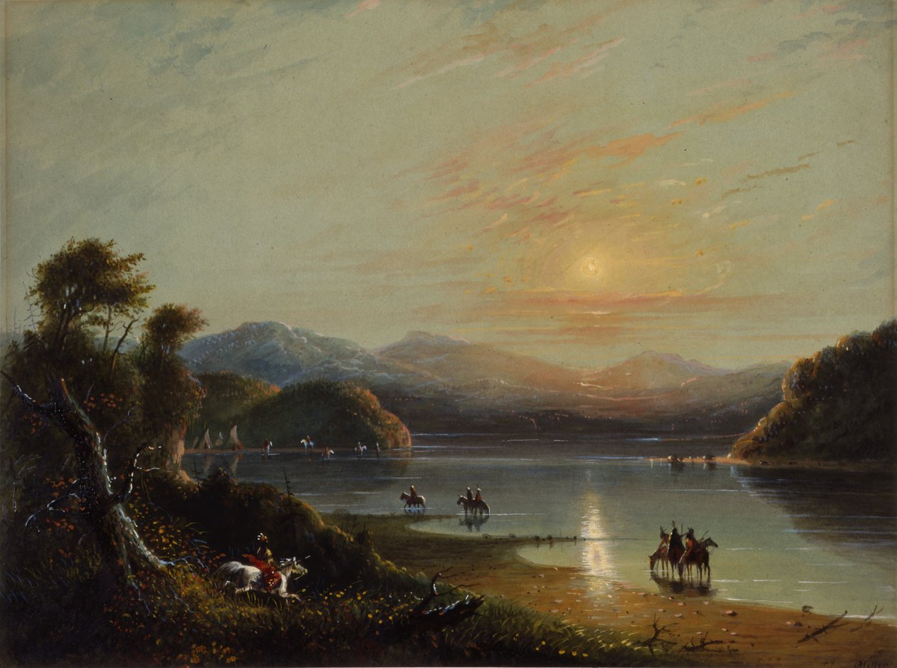 Green River (Oregon) od Alfred Jacob Miller