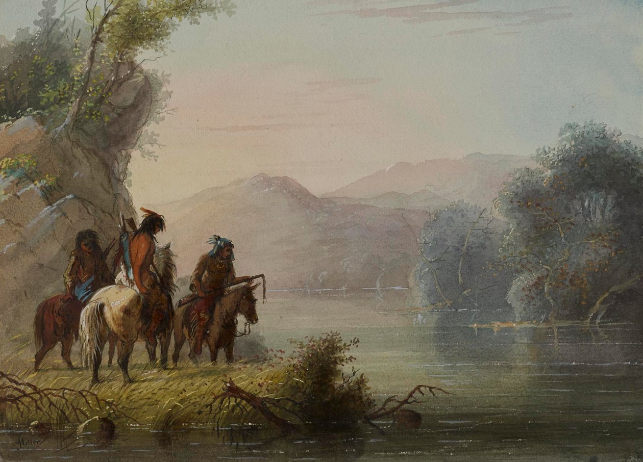 Lovci hledající zvěř od Alfred Jacob Miller