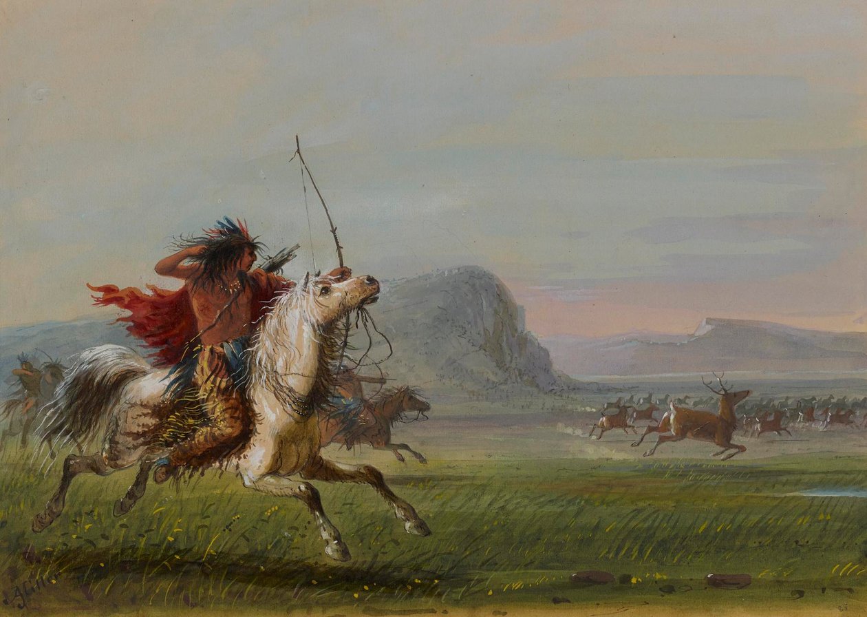 Lov losů od Alfred Jacob Miller