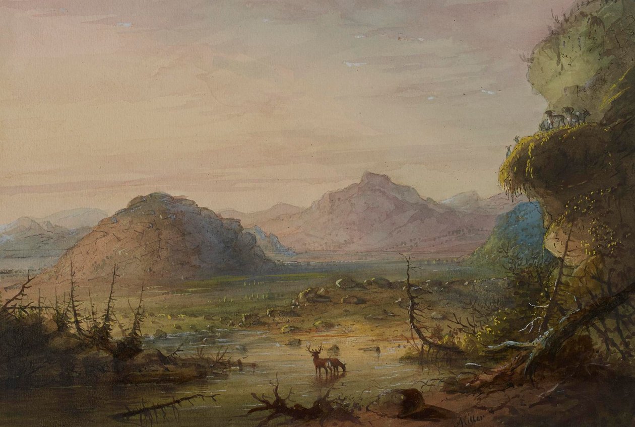 Skalní útvary od Alfred Jacob Miller