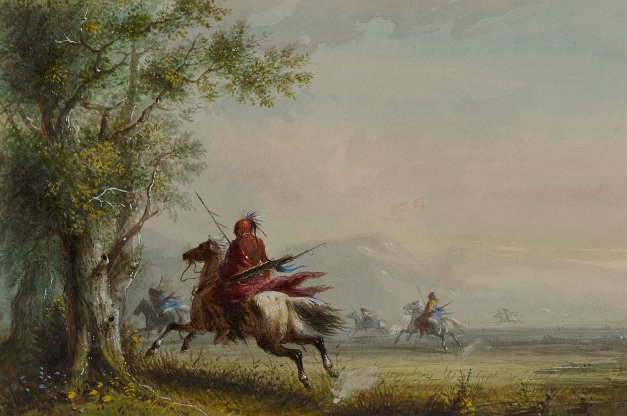 Průzkum Siouxů od Alfred Jacob Miller