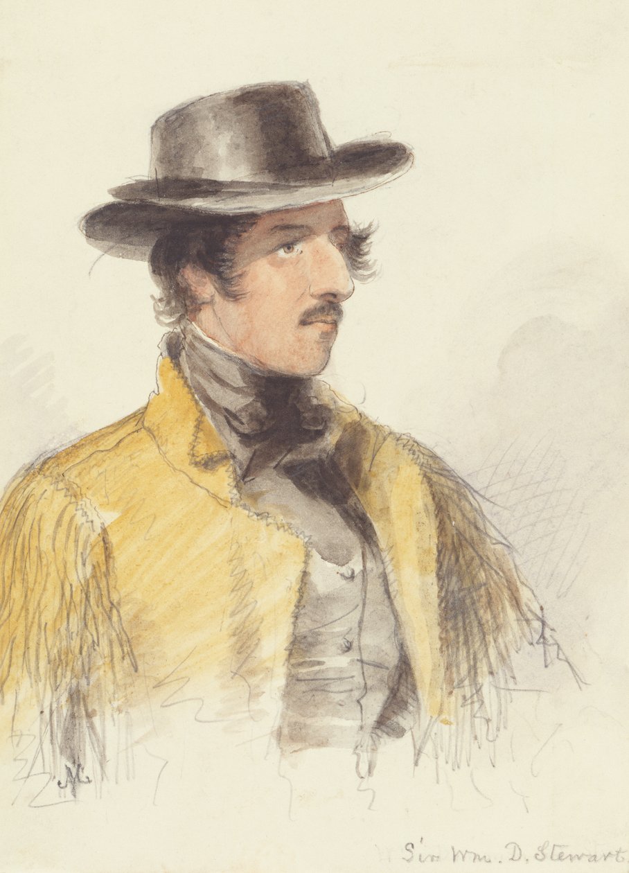 Sir William Stewart, cca 1837 (akvarel na papíře) od Alfred Jacob Miller