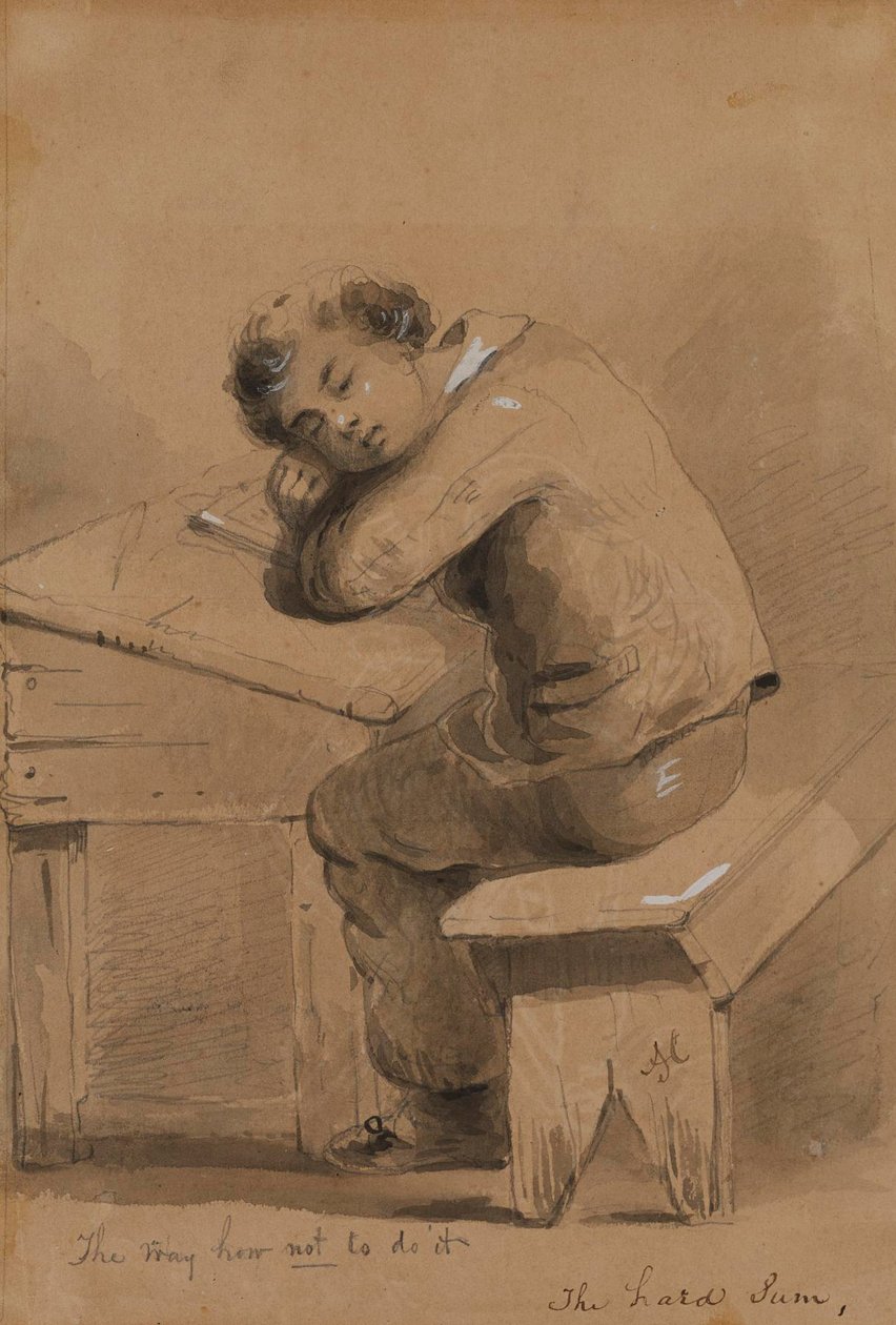 Těžký příklad od Alfred Jacob Miller