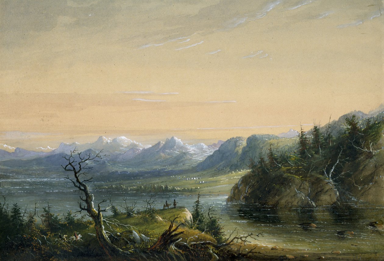 Řetěz Wind River od Alfred Jacob Miller