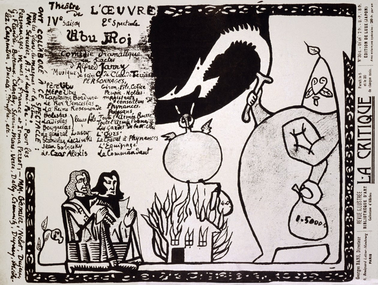 Král Ubu. 1896 (plakát) od Alfred Jarry