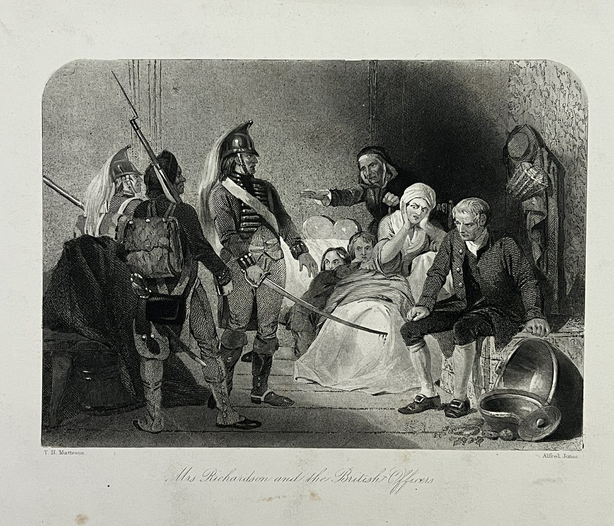 Paní Richardsonová a britští důstojníci od Alfred Jones
