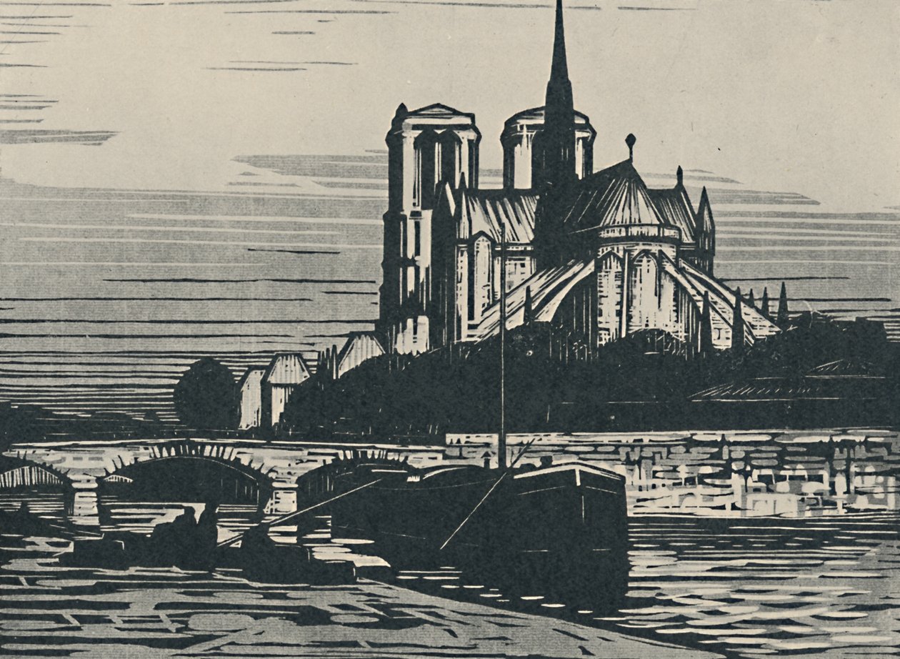 Notre Dame De Paris, 1919 od Alfred Latour