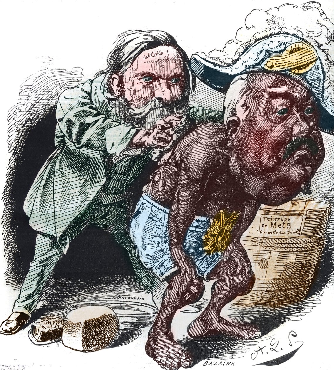 Clement Duvernois (1836-1879), francouzský politik, se pokusil vyčistit Francois Achille Bazaine (Francois-Achille od Alfred Le Petit