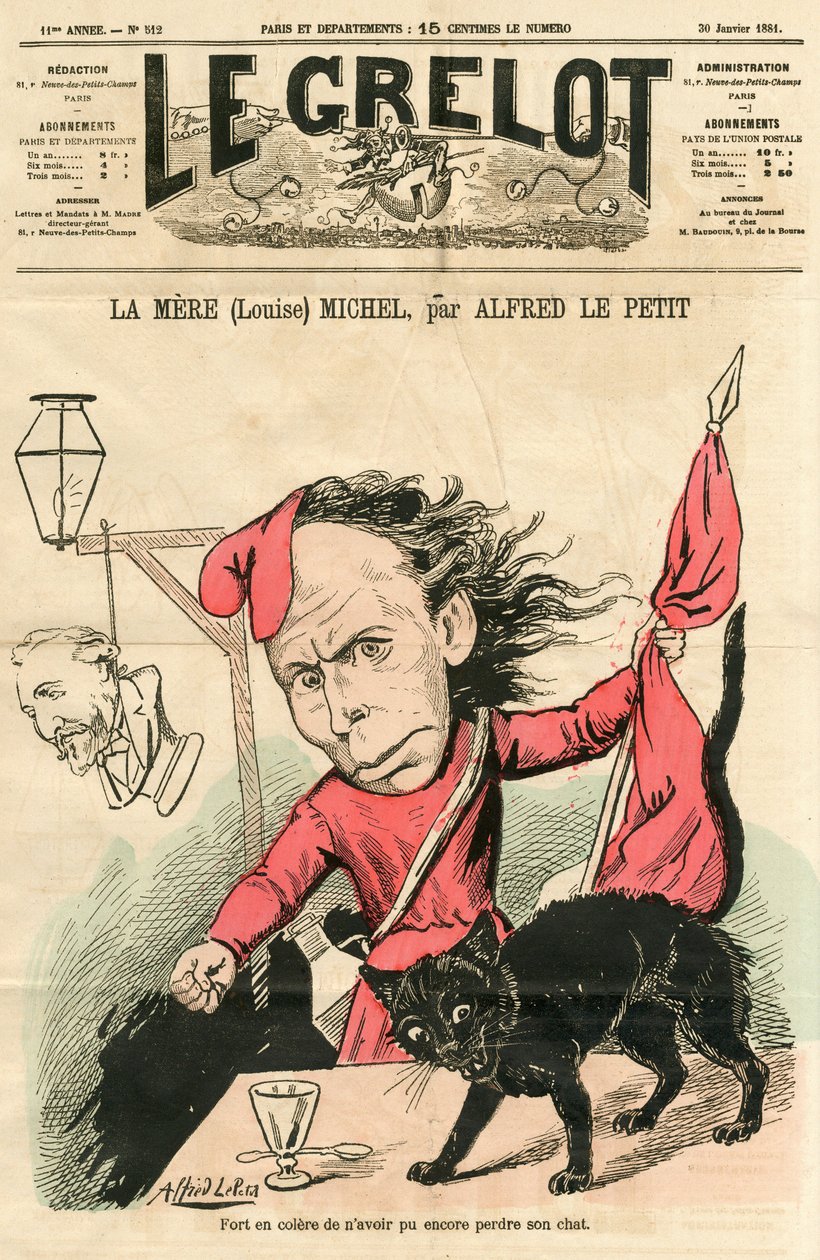 Obálka „Le Grelot“, Satirický v barvách od Alfred Le Petit