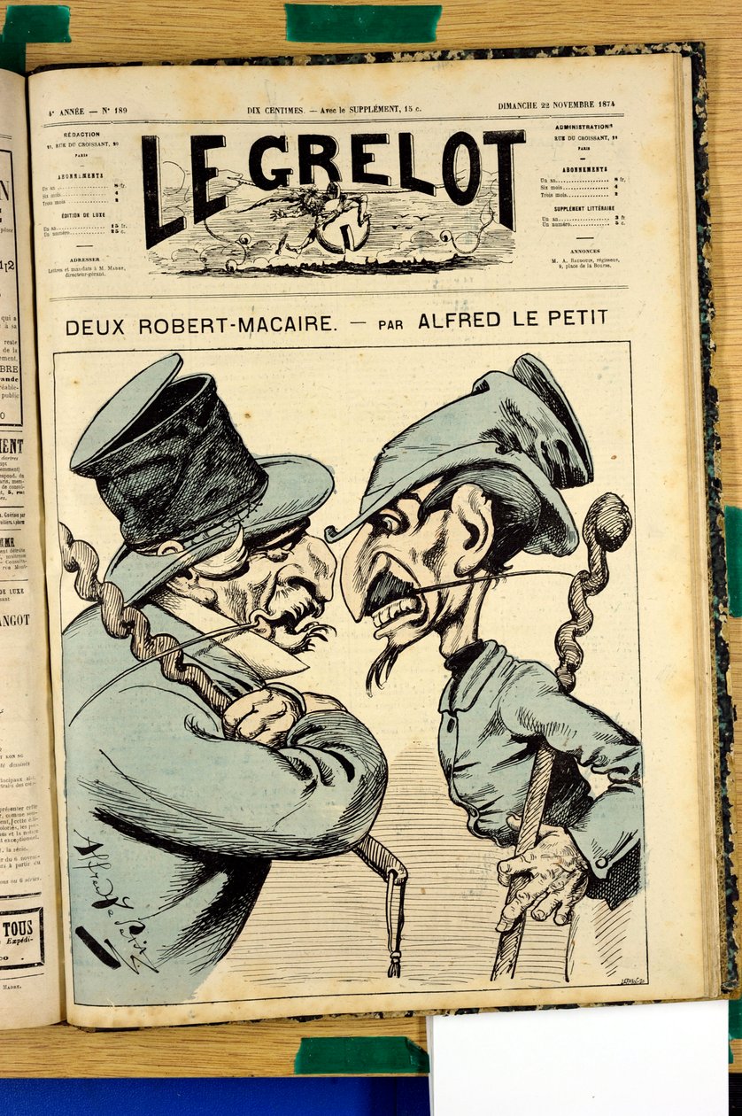 Obálka „“Le Grelot“, číslo 189, Satirický v barvách od Alfred Le Petit