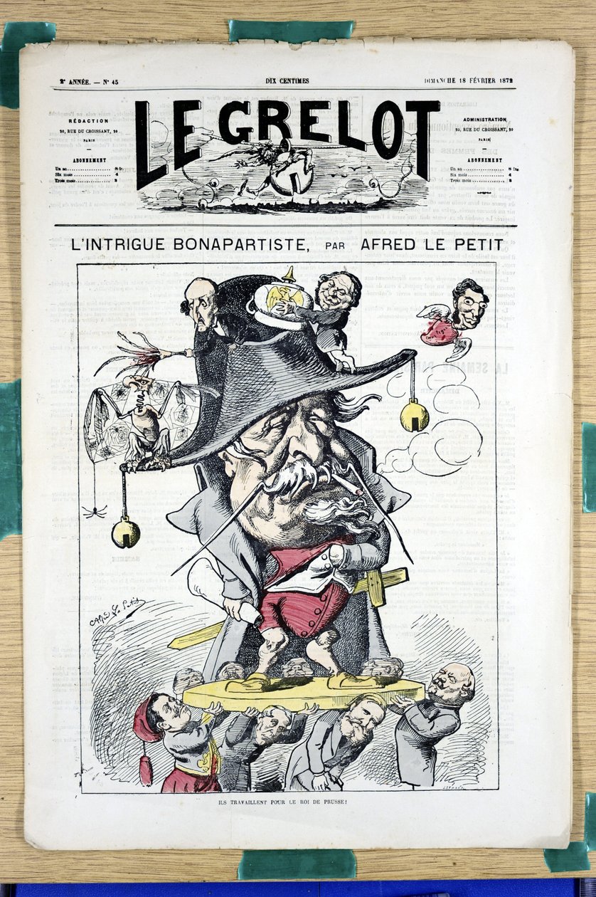 Obálka „“Le Grelot“, číslo 45, Satirický v barvách od Alfred Le Petit