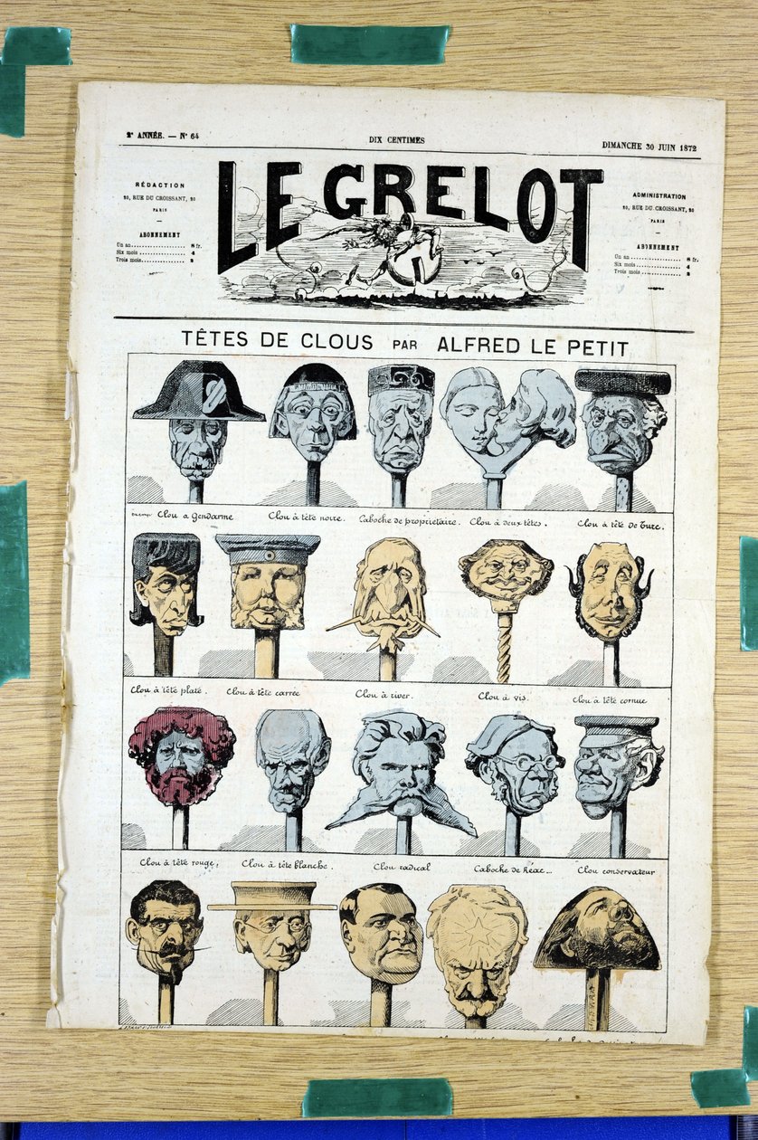 Obálka „Le Grelot“, číslo 64, Satirický v barvách od Alfred Le Petit